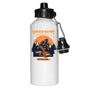 Yosemite National Park Bigfoot Camping Hiking Family Vacation Aluminum Water Bottle