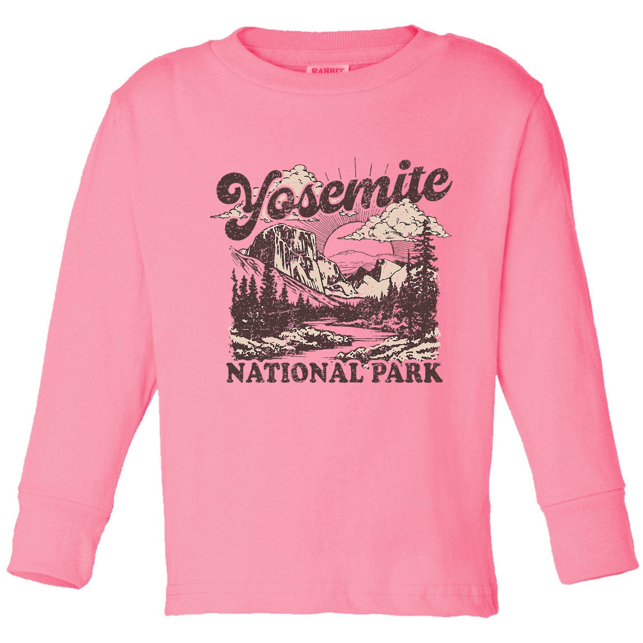 Yosemite National Park California Half Dome Toddler Long Sleeve Shirt