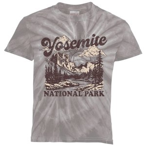 Yosemite National Park California Half Dome Kids Tie-Dye T-Shirt