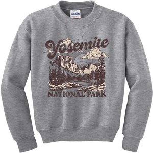 Yosemite National Park California Half Dome Kids Sweatshirt