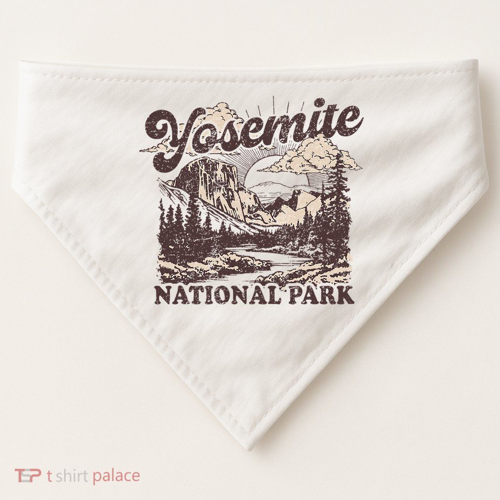 Yosemite National Park California Half Dome USA-Made Doggie Bandana