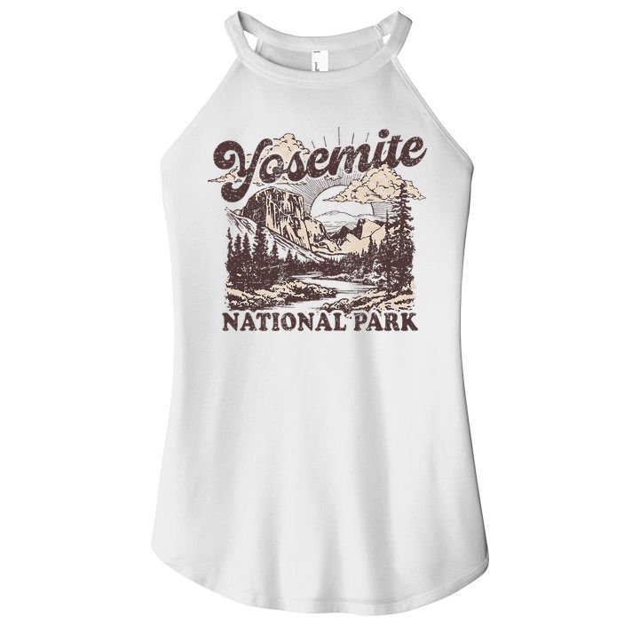 Yosemite National Park California Half Dome Women's Perfect Tri Rocker Tank