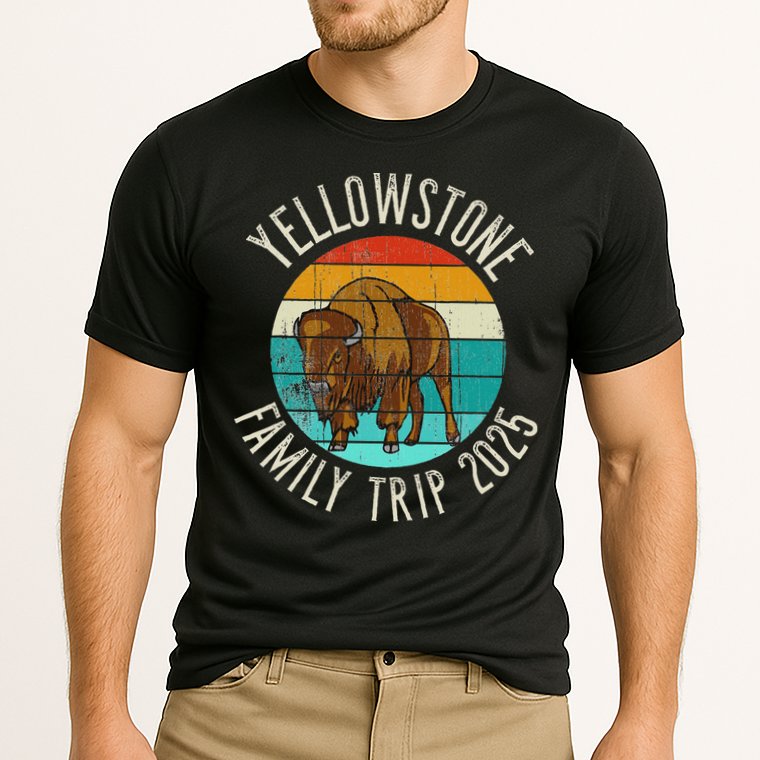 Yellowstone National Park Family Trip 2025 Cooling Performance Crew T-Shirt