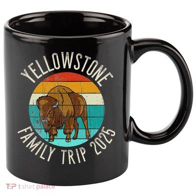 Yellowstone National Park Family Trip 2025 11oz C Handle Ceramic Mug