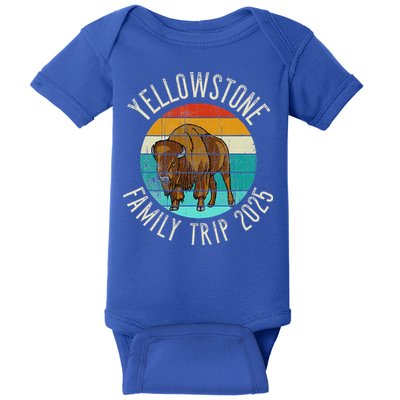Yellowstone National Park Family Trip 2025 Baby Bodysuit