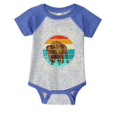 Yellowstone National Park Family Trip 2025 Infant Baby Jersey Bodysuit