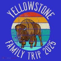 Yellowstone National Park Family Trip 2025 Women's V-Neck T-Shirt