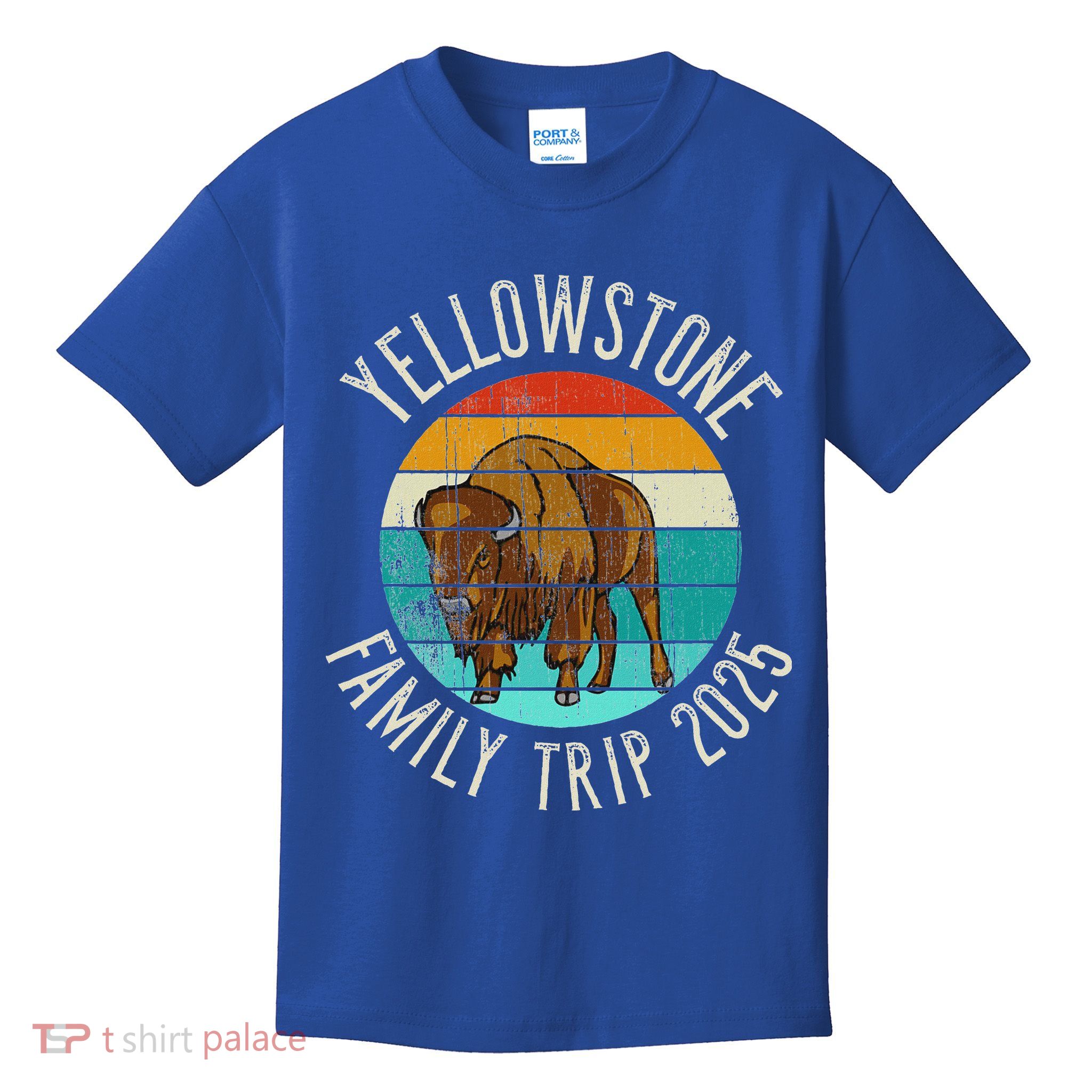Yellowstone National Park Family Trip 2025 Kids T-Shirt