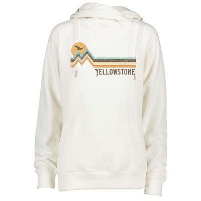 Yellowstone National Park 70s 80s Retro Vintage Distressed Womens Funnel Neck Pullover Hood