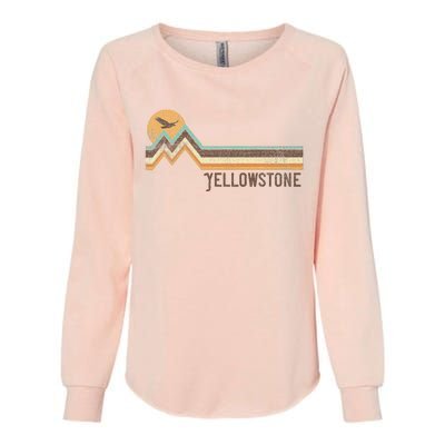 Yellowstone National Park 70s 80s Retro Vintage Distressed Womens California Wash Sweatshirt