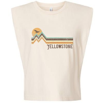 Yellowstone National Park 70s 80s Retro Vintage Distressed Garment-Dyed Women's Muscle Tee