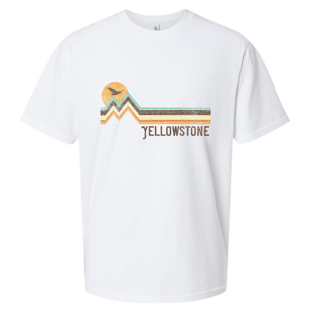 Yellowstone National Park 70s 80s Retro Vintage Distressed Sueded Cloud Jersey T-Shirt
