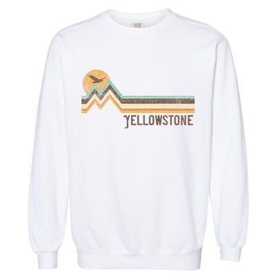 Yellowstone National Park 70s 80s Retro Vintage Distressed Garment-Dyed Sweatshirt