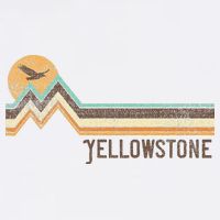 Yellowstone National Park 70s 80s Retro Vintage Distressed Cooling Performance Crew T-Shirt