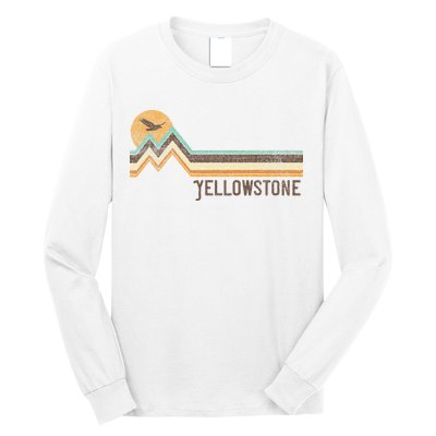 Yellowstone National Park 70s 80s Retro Vintage Distressed Long Sleeve Shirt