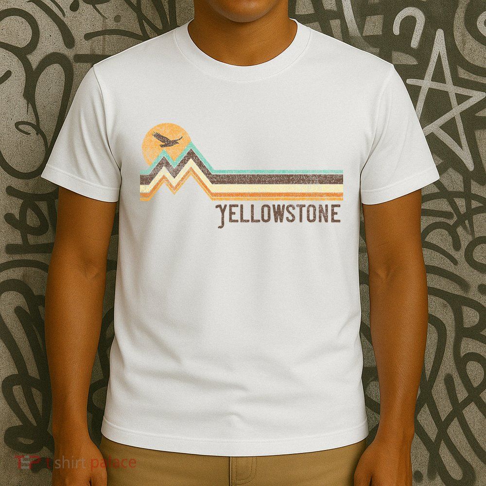 Yellowstone National Park 70s 80s Retro Vintage Distressed T-Shirt
