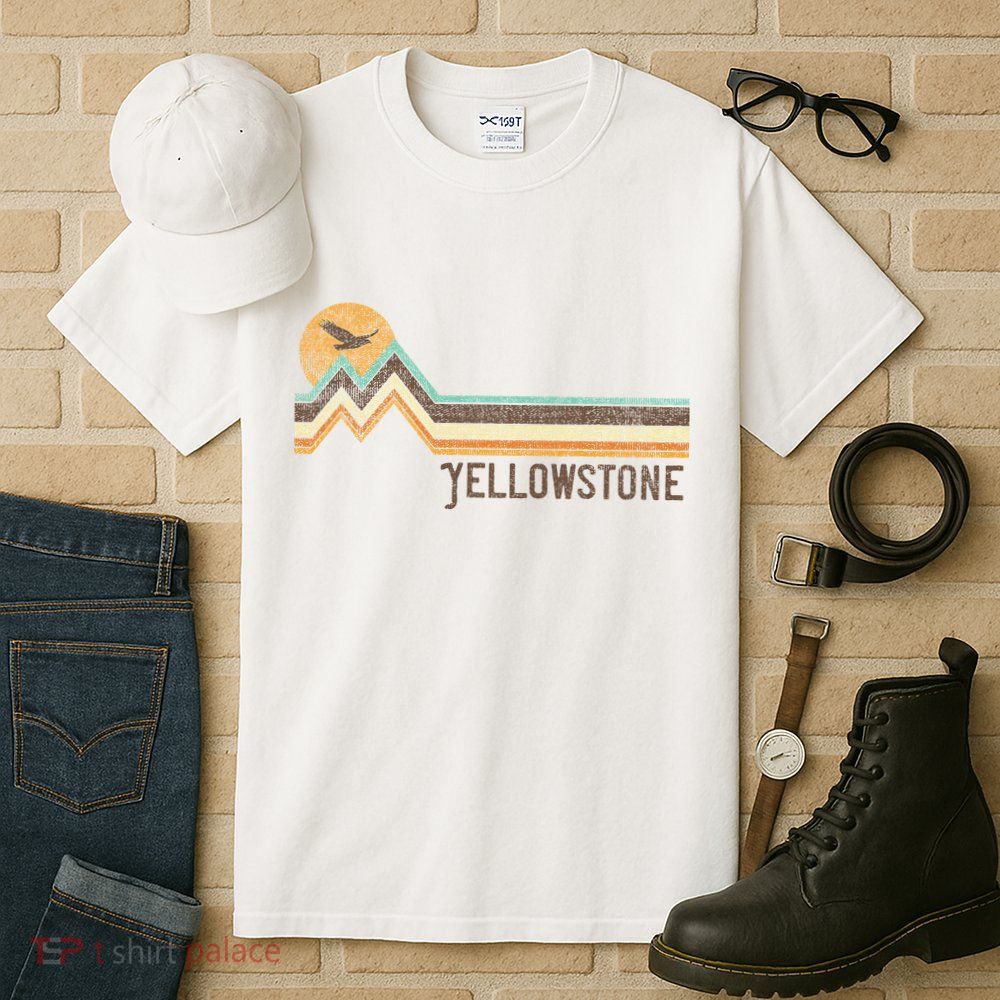 Yellowstone National Park 70s 80s Retro Vintage Distressed Tall T-Shirt