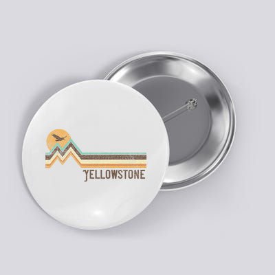 Yellowstone National Park 70s 80s Retro Vintage Distressed Button