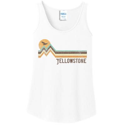 Yellowstone National Park 70s 80s Retro Vintage Distressed Ladies Essential Tank