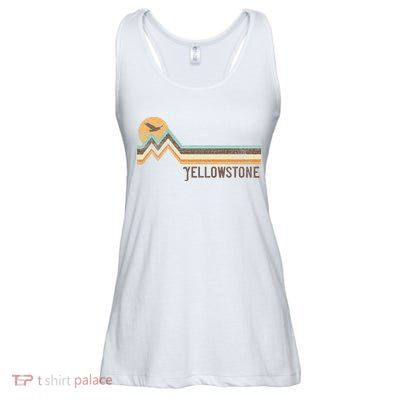 Yellowstone National Park 70s 80s Retro Vintage Distressed Ladies Essential Flowy Tank