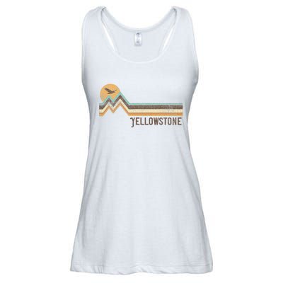 Yellowstone National Park 70s 80s Retro Vintage Distressed Ladies Essential Flowy Tank