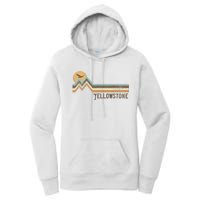 Yellowstone National Park 70s 80s Retro Vintage Distressed Women's Pullover Hoodie