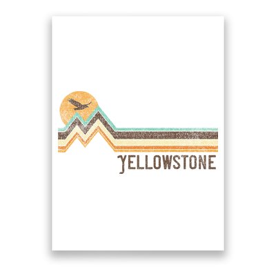 Yellowstone National Park 70s 80s Retro Vintage Distressed Poster