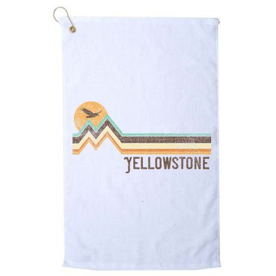 Yellowstone National Park 70s 80s Retro Vintage Distressed Golf Towel