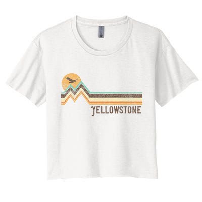 Yellowstone National Park 70s 80s Retro Vintage Distressed Crop Top