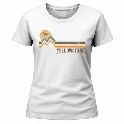 Yellowstone National Park 70s 80s Retro Vintage Distressed Women's T-Shirt