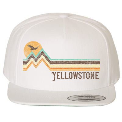 Yellowstone National Park 70s 80s Retro Vintage Distressed Wool Snapback Cap