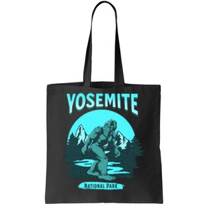 Yosemite National Park Bigfoot Camping Hiking Family Vacation Tote Bag