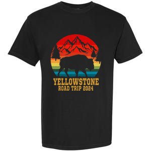 Yellowstone National Park Family Road Trip 2024 Matching Garment-Dyed Heavyweight T-Shirt