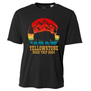 Yellowstone National Park Family Road Trip 2024 Matching Cooling Performance Crew T-Shirt