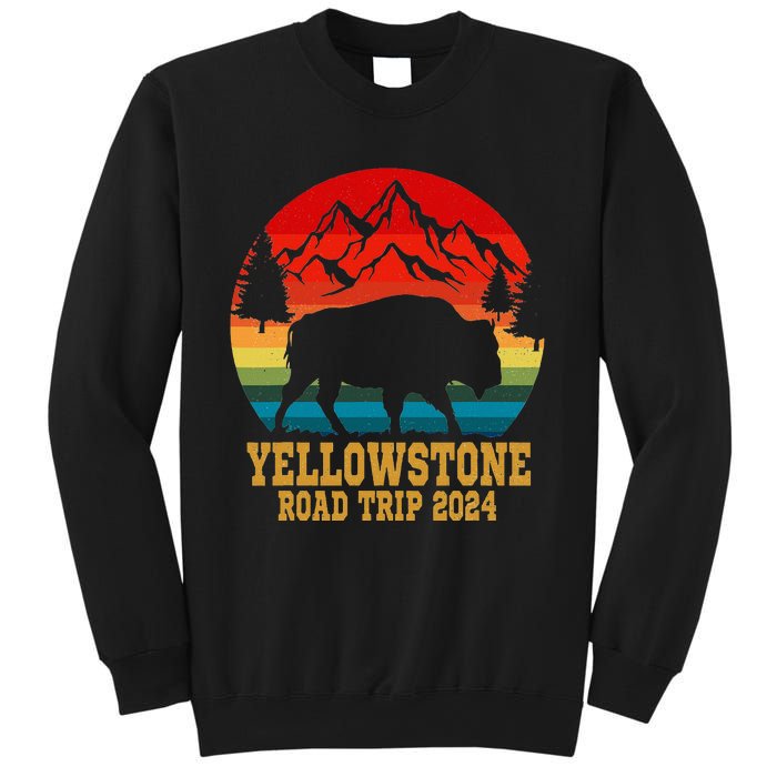 Yellowstone National Park Family Road Trip 2024 Matching Sweatshirt