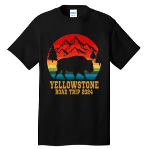 Yellowstone National Park Family Road Trip 2024 Matching Tall T-Shirt