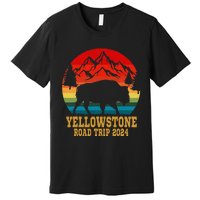 Yellowstone National Park Family Road Trip 2024 Matching Premium T-Shirt