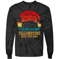 Yellowstone National Park Family Road Trip 2024 Matching Tie-Dye Long Sleeve Shirt