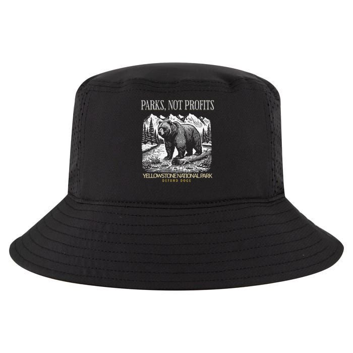 Yellowstone National Park Save Our Parks Not Profits Alt US Cool Comfort Performance Bucket Hat