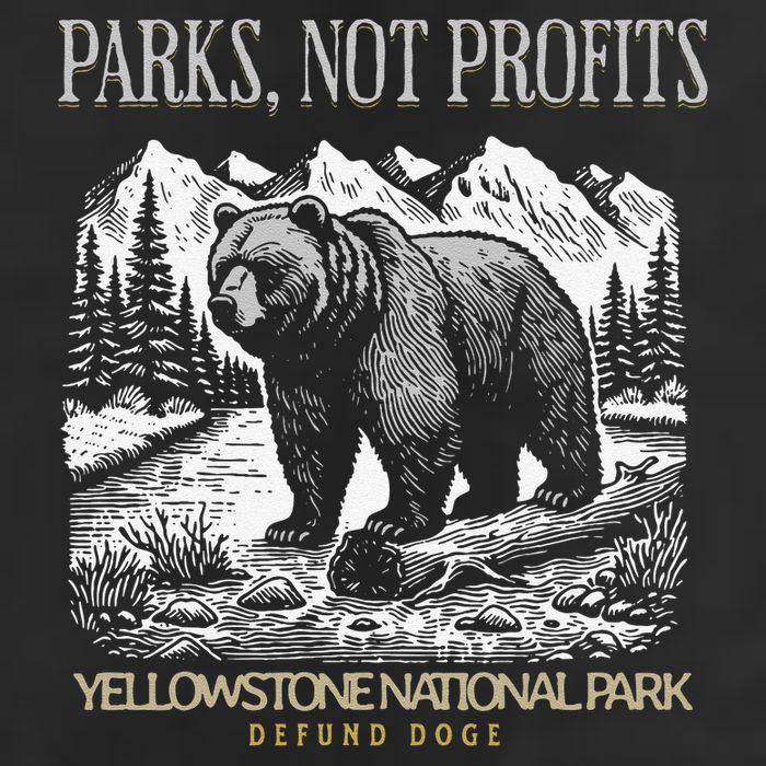 Yellowstone National Park Save Our Parks Not Profits Alt US Cool Comfort Performance Bucket Hat