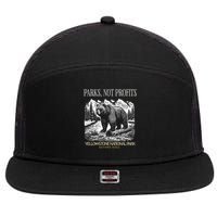 Yellowstone National Park Save Our Parks Not Profits Alt US 7 Panel Mesh Trucker Snapback Hat
