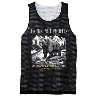 Yellowstone National Park Save Our Parks Not Profits Alt US Mesh Reversible Basketball Jersey Tank
