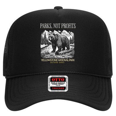 Yellowstone National Park Save Our Parks Not Profits Alt US Trucker Hat