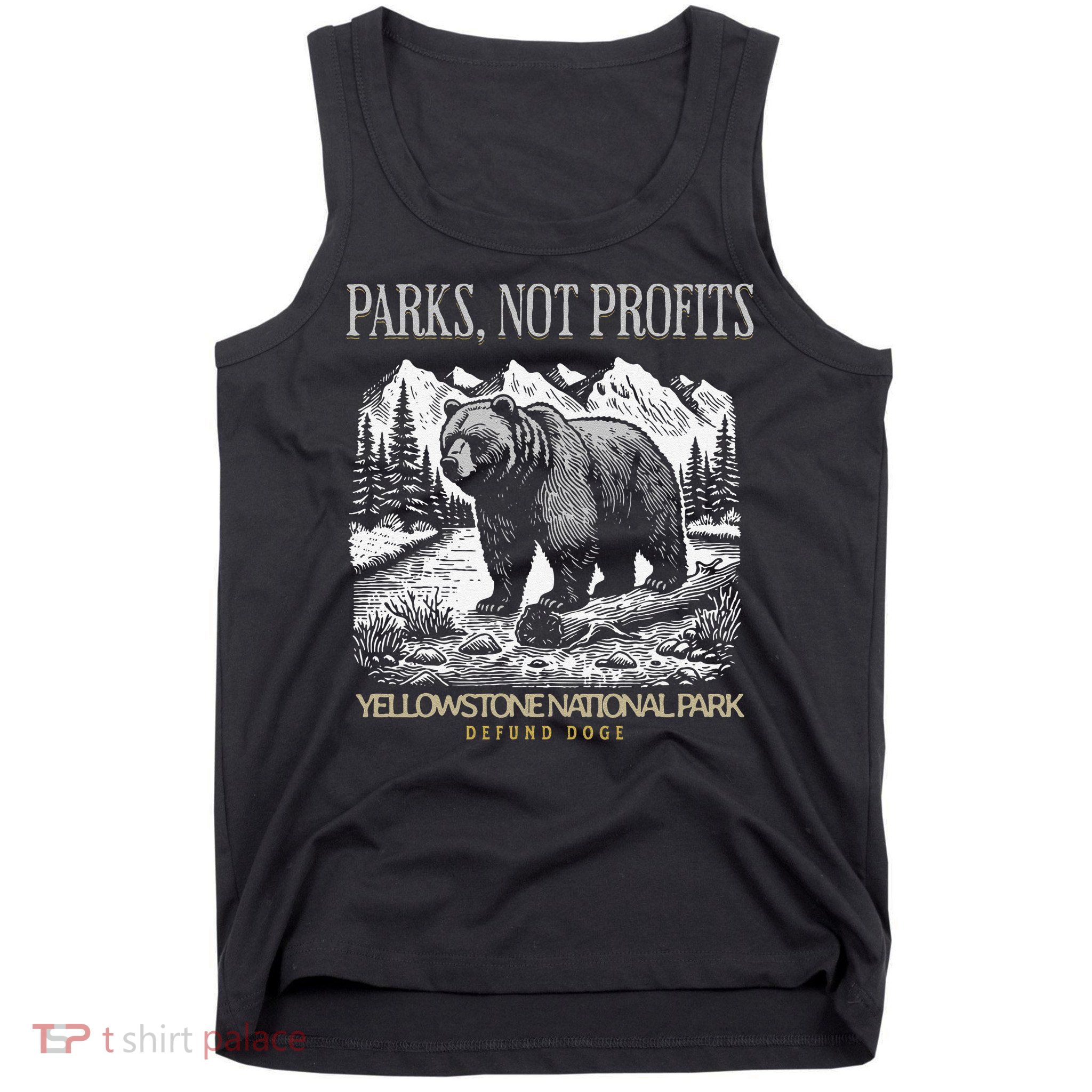Yellowstone National Park Save Our Parks Not Profits Alt US Tank Top