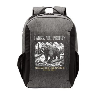 Yellowstone National Park Save Our Parks Not Profits Alt US Vector Backpack
