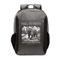 Yellowstone National Park Save Our Parks Not Profits Alt US Vector Backpack