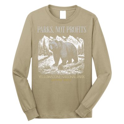 Yellowstone National Park Save Our Parks Not Profits Alt US Long Sleeve Shirt