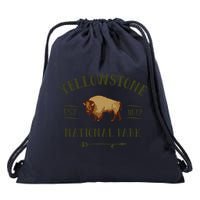 YELLOWSTONE NATIONAL PARK Bison Buffalo Men Women Souvenir Drawstring Bag