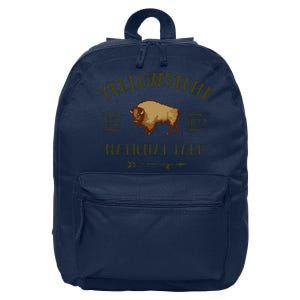 YELLOWSTONE NATIONAL PARK Bison Buffalo Men Women Souvenir 16 in Basic Backpack