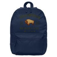 YELLOWSTONE NATIONAL PARK Bison Buffalo Men Women Souvenir 16 in Basic Backpack